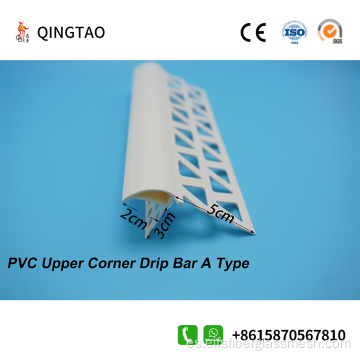 PVC Upper Sun Corner Drip Strip